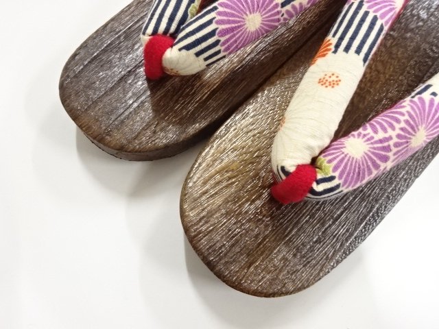  未使用品　焼桐下駄(23.5センチ)